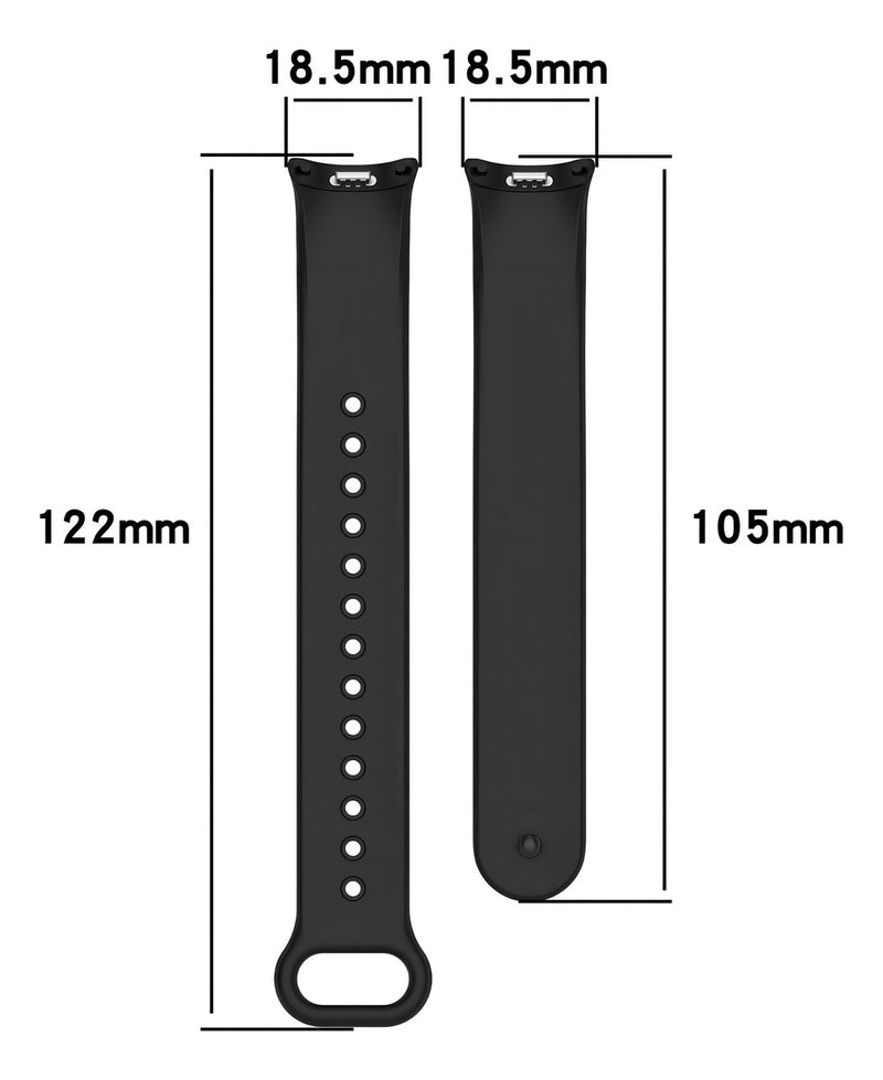 Pulseira Silicone Trava Metal Sport Compatível C/ Mi Band 8 Cor Vermelho