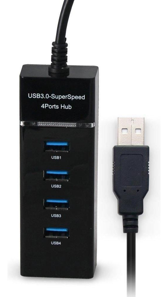 Exbom UH-30A hub USB 3.0 extensor preto