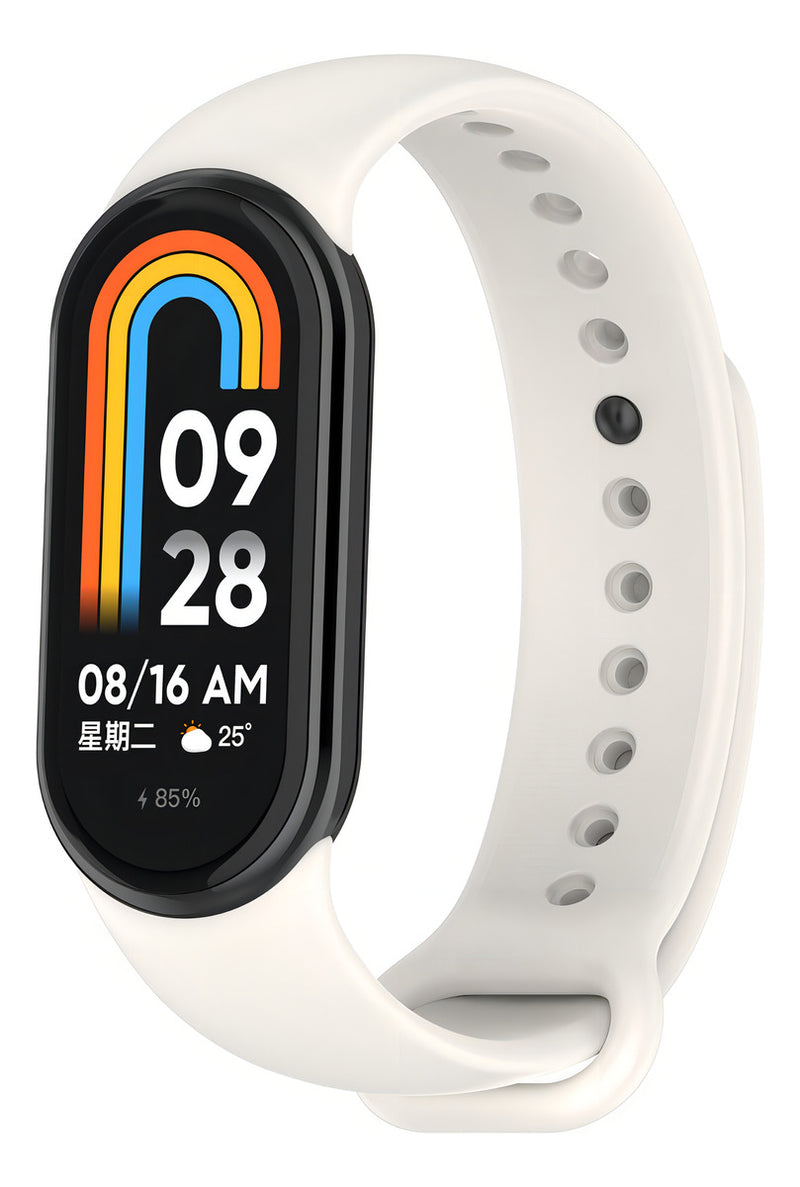Pulseira Silicone Trava Metal Sport Compatível C/ Mi Band 8 Cor Vermelho