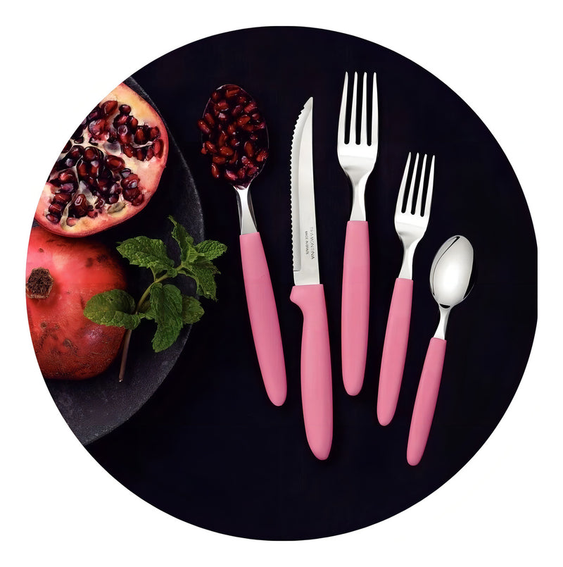 Faqueiro Tramontina Ipanema Inox 24 Pçs Serve Até 6 Pessoas Cor Branco
