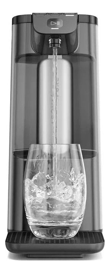Purificador de Água Gelada Fria e Natural Eletrônico Placa Compacto Electrolux PE12G com Filtro Carvão 6 meses ou 3000L Painel Touch Cinza