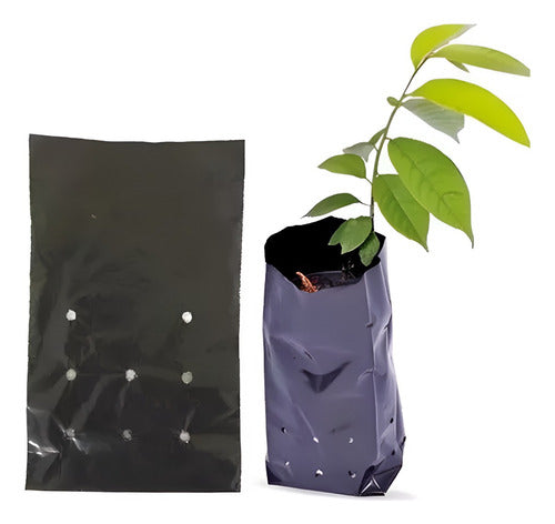 Saco Para Mudas De Plástico Preto 15 X 25 Cm Com 500 Unidad