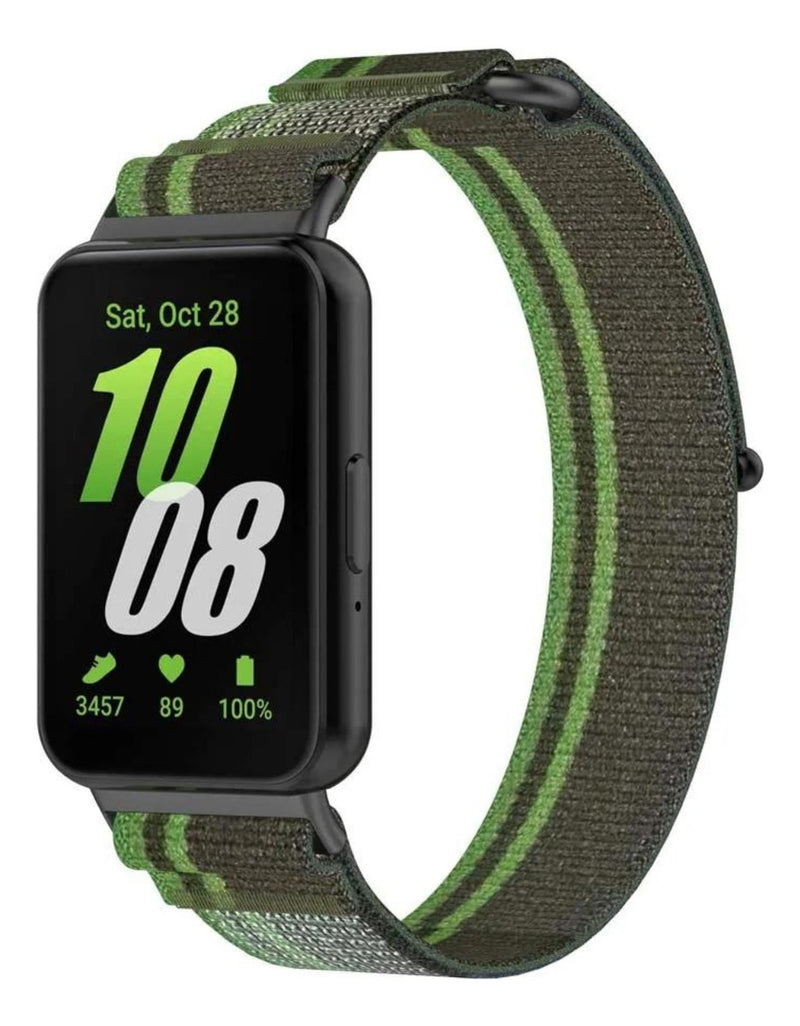 Pulseira Fecho Silicone Para Samsung Galaxy Fit 3 Sm-r390 Cor Nude Largura Da Pulseira 20 Mm