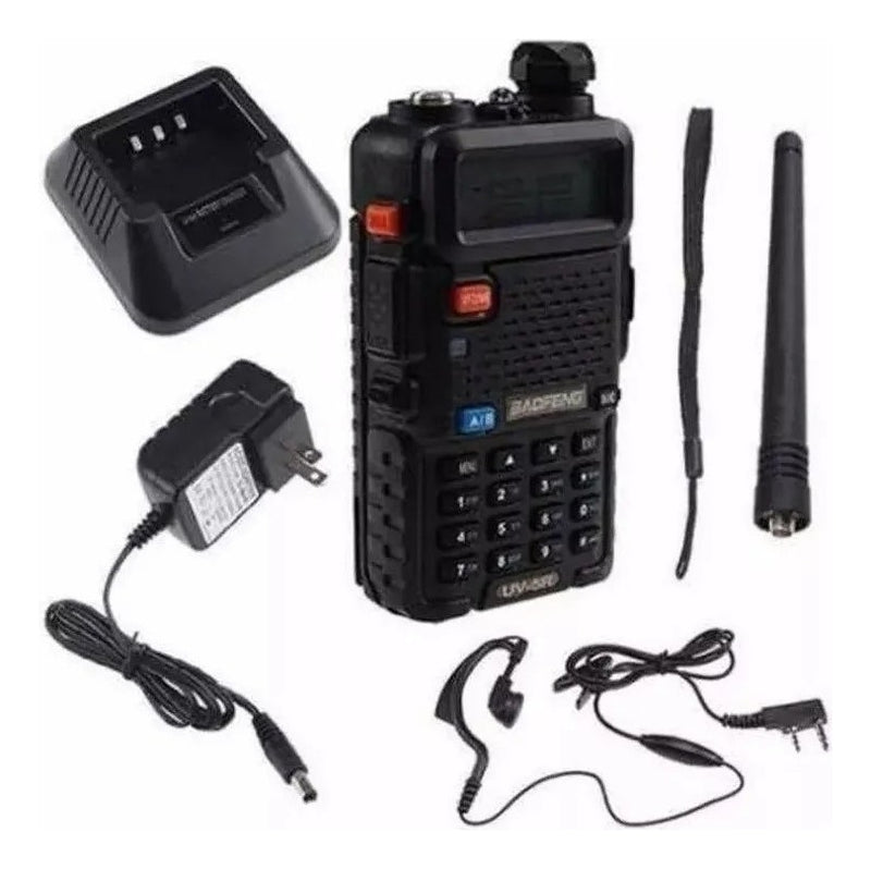 Kit 2 Rádio Ht Dual Band Uhf E Vhf Baofeng Uv5r Rádio