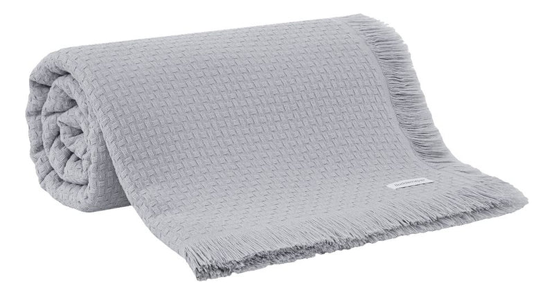 Colcha Casal Buddemeyer In Design 100% Algodão Cinza