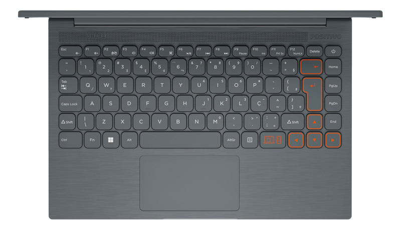 Notebook Positivo Vision C14 Lumina BAR Celeron 4GB 128GB eMMC Tela 14 Polegadas HD Antirreflexo Windows 11 Tecla Link Cinza