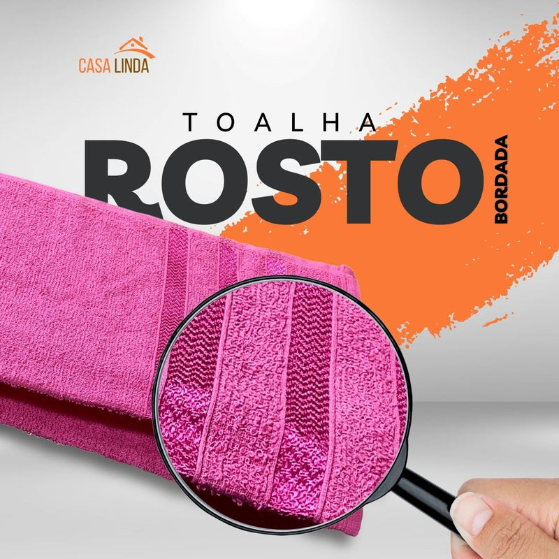Kit 5 Toalhas De Rosto Para Salão 45x70 - Europa - Color