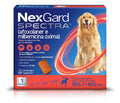 Comprimido antiparasitário para pulga carrapato vermes sarnas Merial NexGard Spectra TABLETE para cão de 15.1kg a 30kg