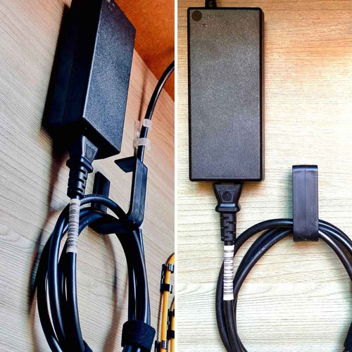 6 Organizador Fios Cabos Oculto Baixo Mesa Fácil Instalação