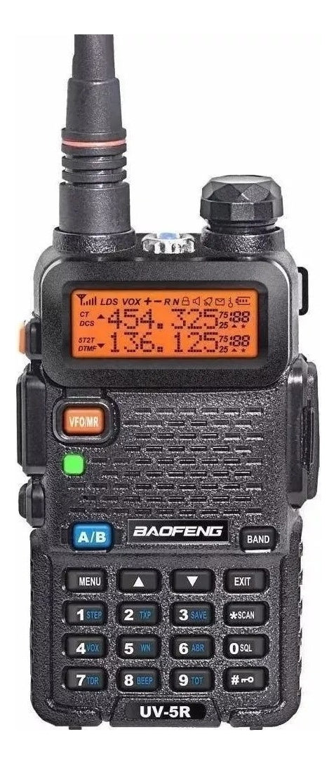 Kit 2 Rádio Ht Dual Band Uhf E Vhf Baofeng Uv5r Rádio