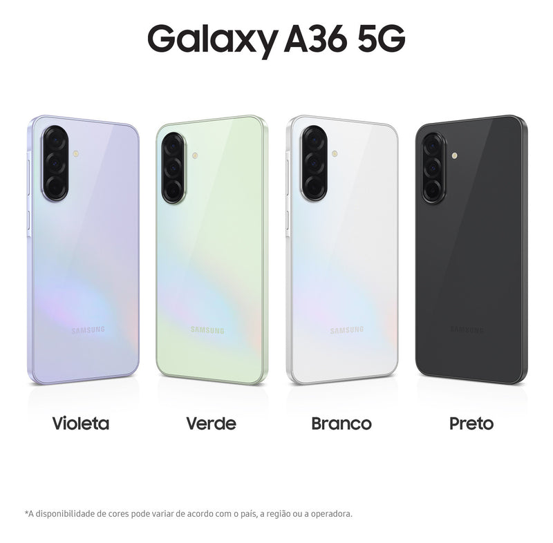 Smartphone Samsung Galaxy A36 5G 128GB, 6GB RAM, Recursos AI