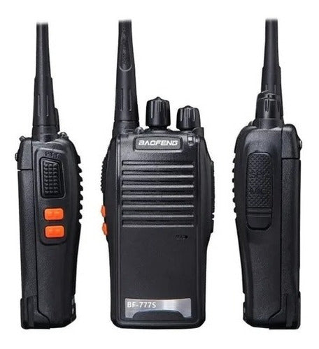 Kit 2 Radio De Comunicaçao Wok Tok Profissional Longo Alcanç Cor Preto