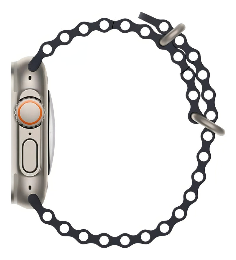 Pulseira Oceano Para Apple Watch Ultra 49mm Cor Rosa-claro