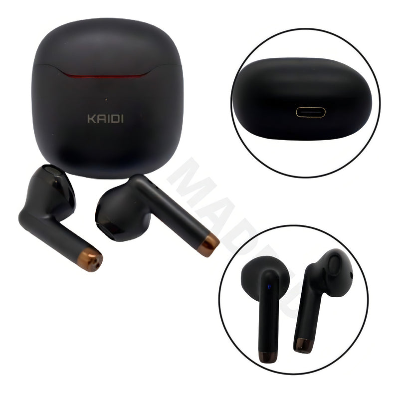 Fone De Ouvido Sem Fio Tws Bluetooth 5.1 Original Kaidi 771 Cor Preto