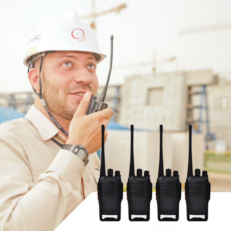 Kit 4 Radios Comunicador 777s 16canais Profissional O Melhor Bandas De Freqüência Bf777s Cor Preto