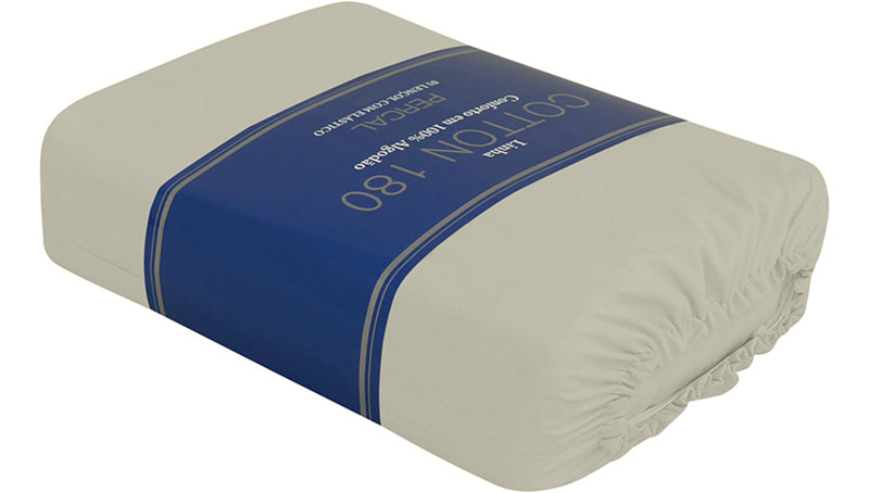 Lençol Zelo Cotton 180 Com Elástico Solteiro Branco Desenho do tecido Liso