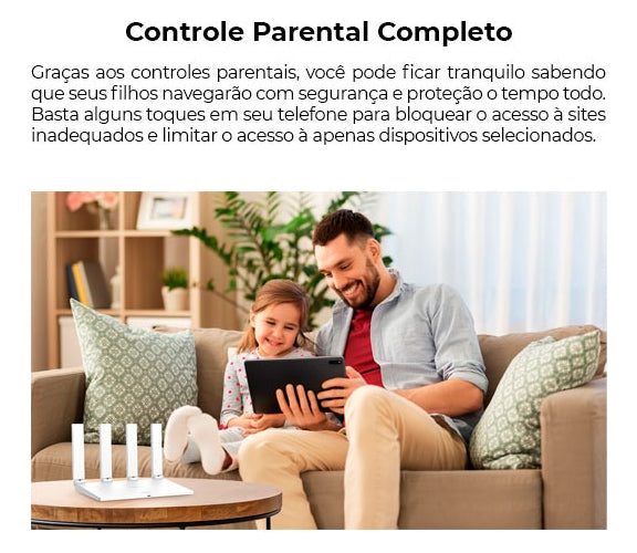 Roteador HUAWEI WiFi AX2S 5 GHz Wi-Fi 6 HarmonyOS Mesh+ EasyMeshVisualização de Diagnósticos do Wi-Fi Controle Parental Branco
