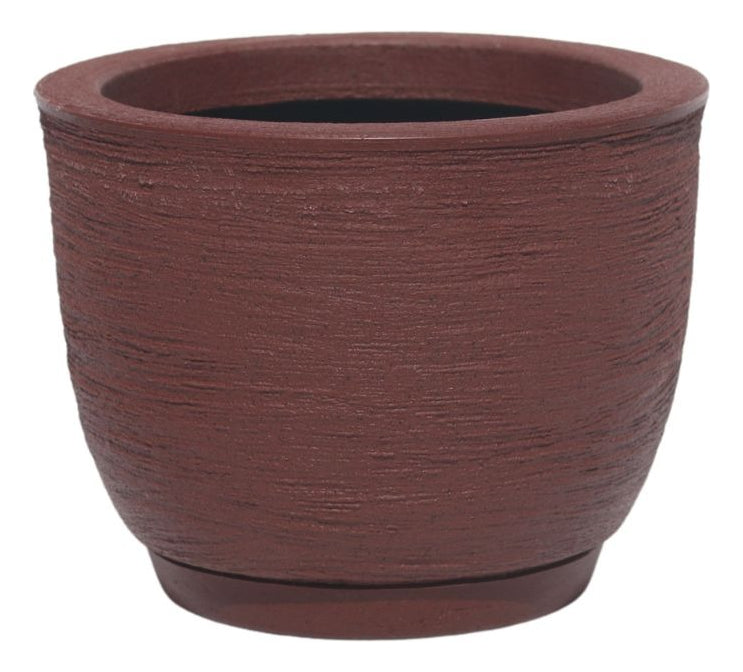 Vaso Planta Decorativo Polietileno Jardim Bojo Escovado N1