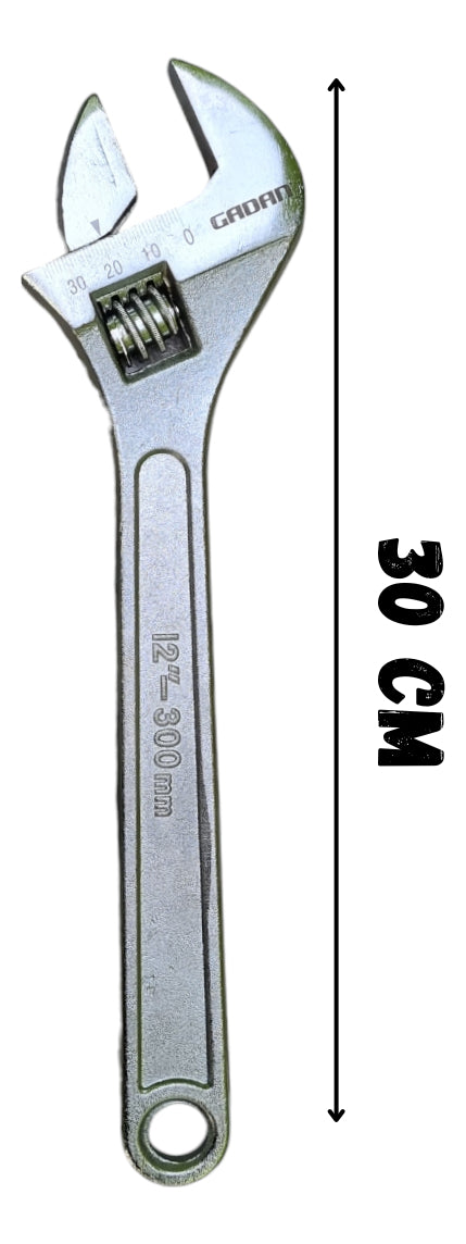 Chave Inglesa Ajustável 300mm 12 Pol Cromada Western