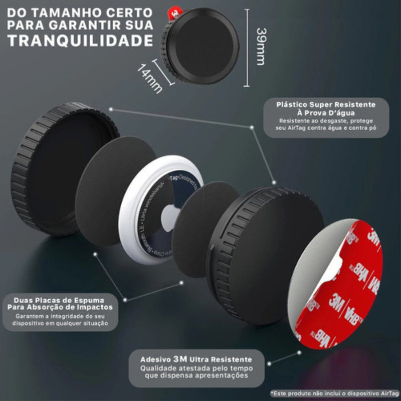 Case Capa Para Apple Airtag  Antichoque Com Adesivo