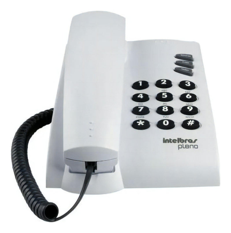 Telefone Pleno Intelbras Com Fio Preto