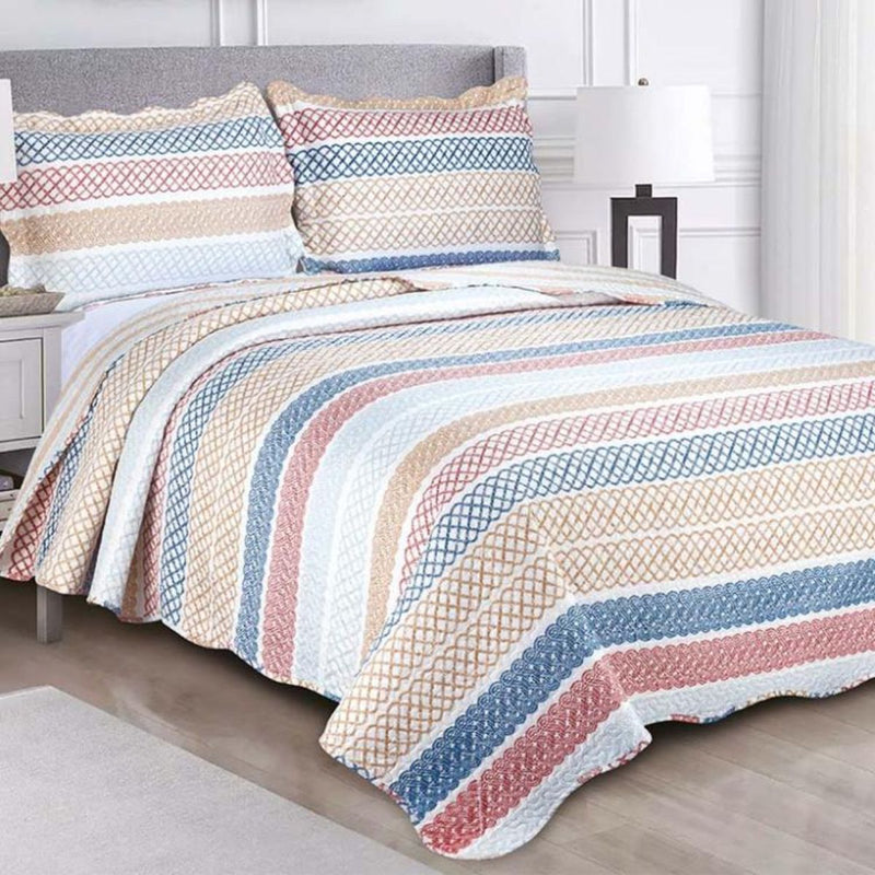 Kit Colcha 2 Peças Microfibra 160cm X 230cm Galáxia Cor Azul