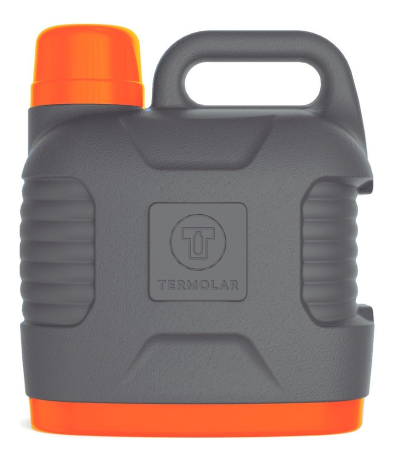 Garrafa térmica Super Thermo Thermolar de 5 litros com tampa primária preta