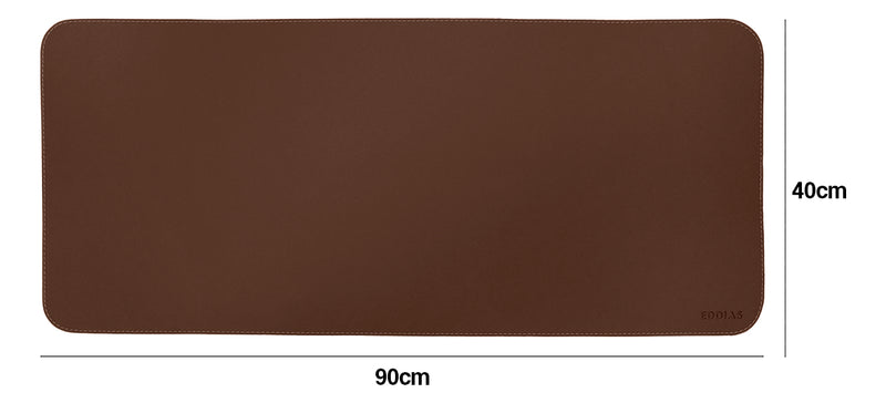 Mousepad Grande Preto 90x40 Deskpad Couro Antiderrapante Mesa Computador Notebook Eddias