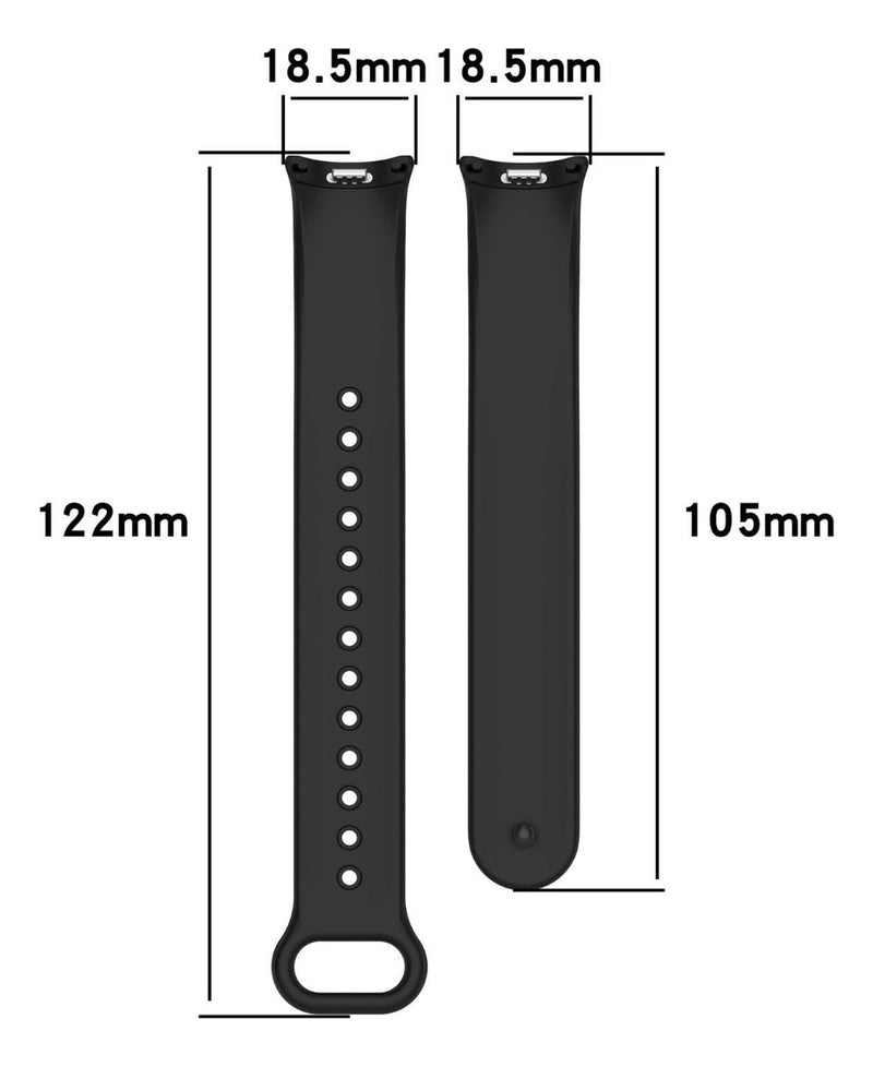Pulseira Silicone Trava Metal Sport Compatível C/ Mi Band 8 Cor Vermelho