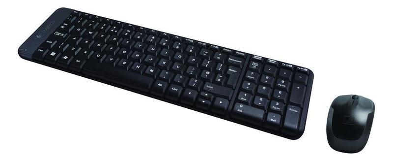 Kit de teclado e mouse sem fio Logitech MK220 Espanhol-América Latina de cor preto