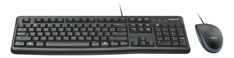Kit de teclado e mouse Logitech MK120 Espanhol-América Latina de cor preto