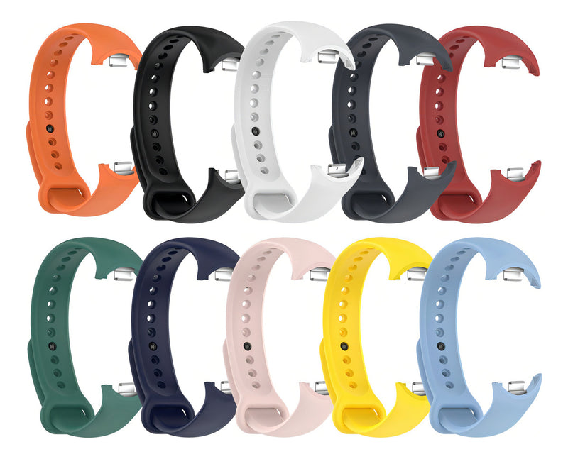 Pulseira Silicone Trava Metal Sport Compatível C/ Mi Band 8 Cor Vermelho