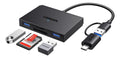 Leitor de Cartões de memória e Pen Drive UGREEN Adaptador USB e Tipo-C Dual A SD e TF