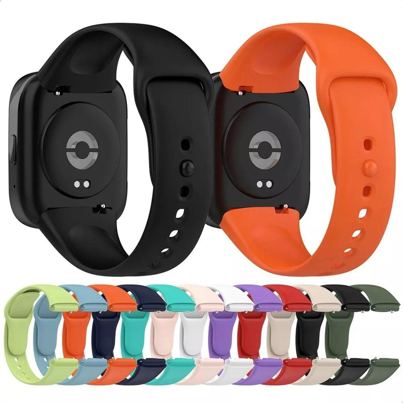 Pulseira De Silicone Sport Para Xiaomi Redmi Watch 3 Active Cor Bege Largura Da Pulseira 20 Mm