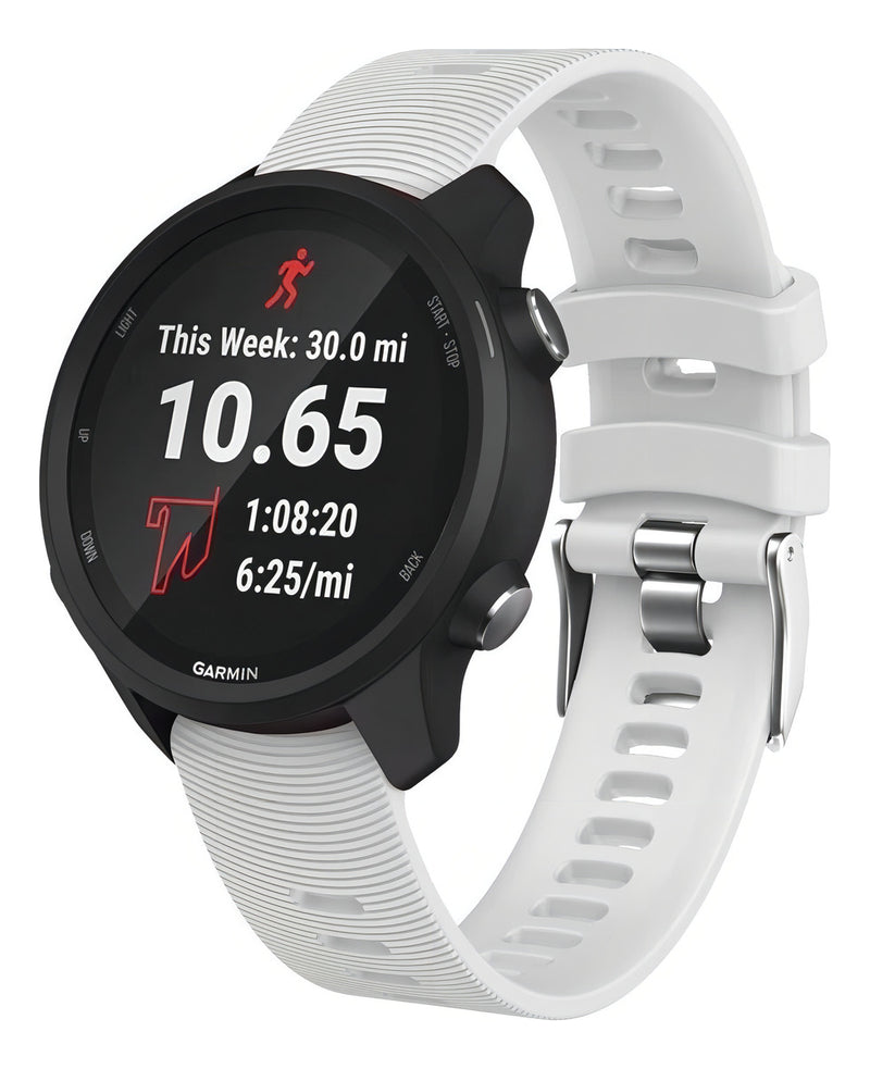 Pulseira Silicone Garmin Forerunner 245 645 Music Watch Cor Verde-claro Largura 20 Mm