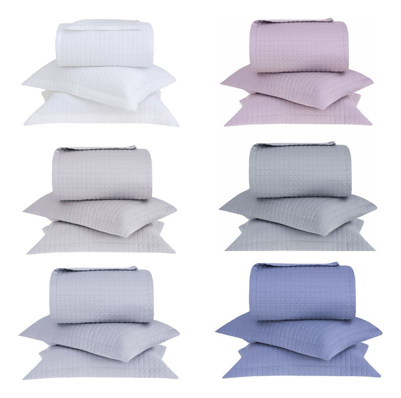 Kit Colcha Solteiro Buddemeyer Vision New Colors Branco 2pçs