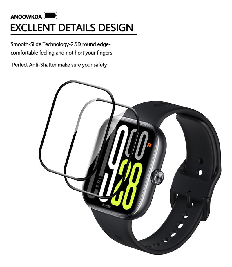 Película 3d 9d Cerâmica Para Redmi Watch 3 4 5 Active Lite