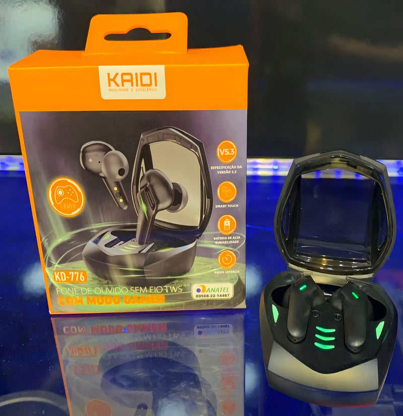 Fone Ouvido Kaidi Bluetooth Sem Fio Kd-776 Kaidi Kd-776 Gamer
