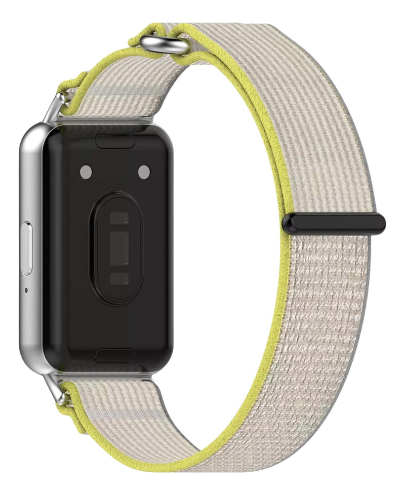 Pulseira Fecho Silicone Para Samsung Galaxy Fit 3 Sm-r390 Cor Nude Largura Da Pulseira 20 Mm