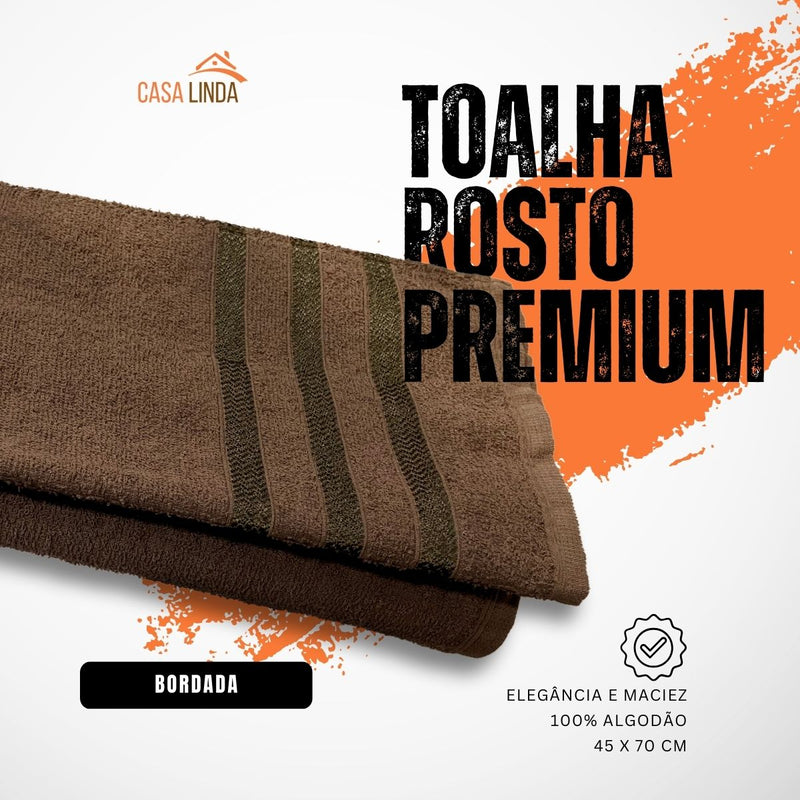 Kit 5 Toalhas De Rosto Para Salão 45x70 - Europa - Color