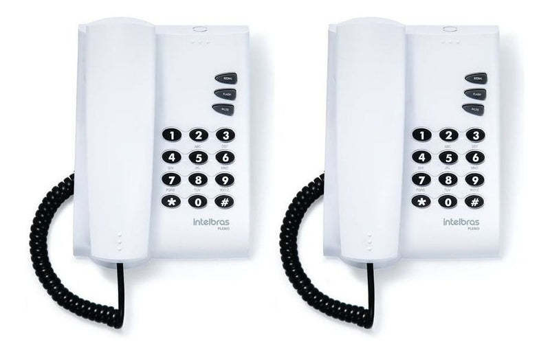 Telefone Pleno Intelbras Com Fio Preto