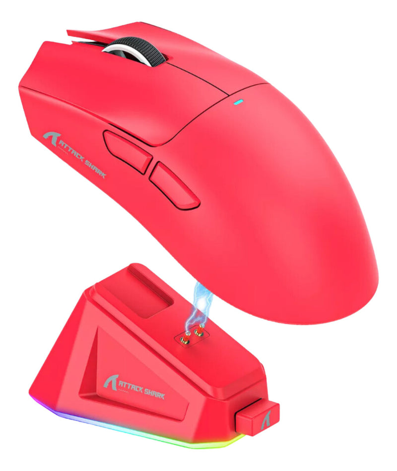Mouse Gamer Attack Shark X11 Branco 22000 Dpi Usb Bluetooth Branco