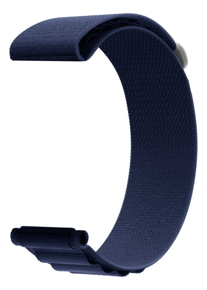 Pulseira Alpine para apple watch ultra 49mm/45mm/44mm/42mm de larguras feita em nylon/ elastano fivela (g-hook loop) cor preto comprimento total 21