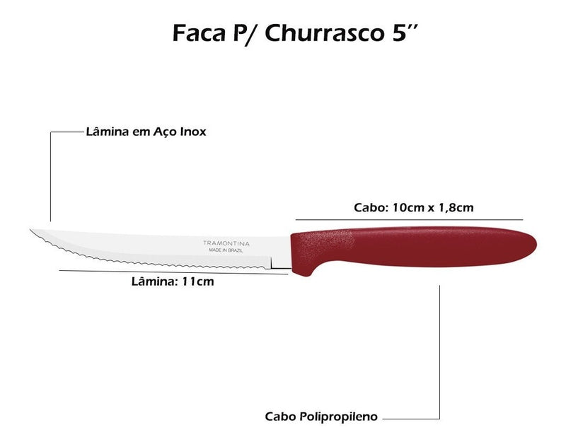 Faqueiro Tramontina Ipanema Inox 24 Pçs Serve Até 6 Pessoas Cor Branco