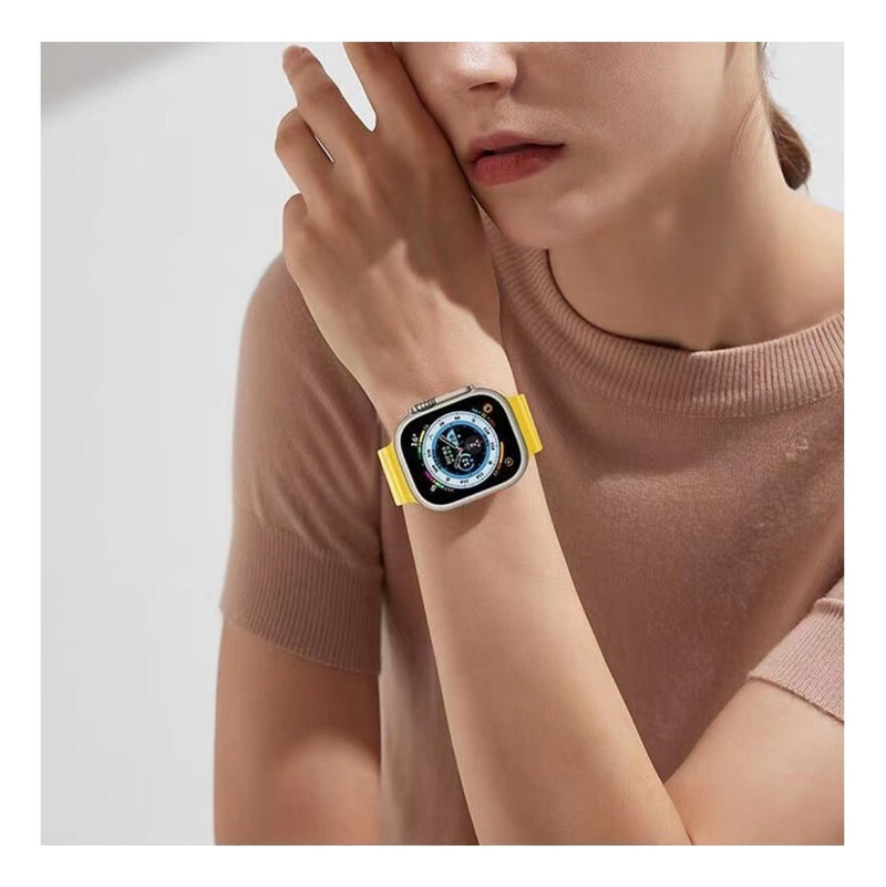 Pulseira Oceano Para Apple Watch Ultra 49mm Cor Lilás