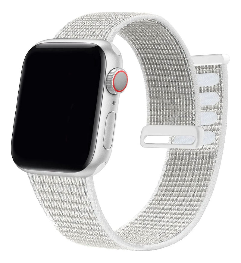 Baú do Viking pulseira Nylon Loop rosa areia compatível com Apple Watch 38/40/41/42mm