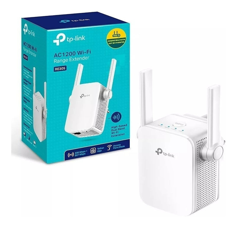 Repetidor de Sinal Wi-fi V1 Ac1200 - Re305 Cor Branco Tp-link