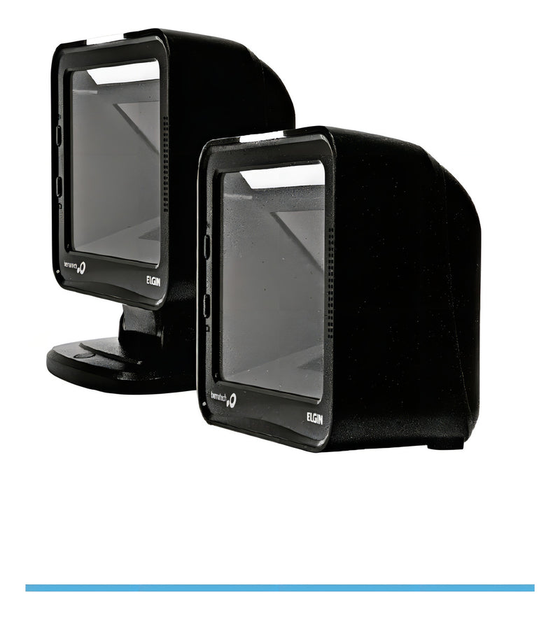Leitor De Código De Barras Elgin El8600 1d 2d Usb Fixo Preto