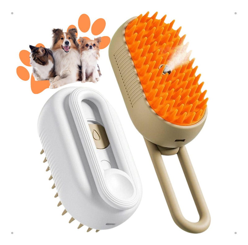 Escova A Vapor 3 Em 1 Pet Removedor Pelos Para Gatos E Cães