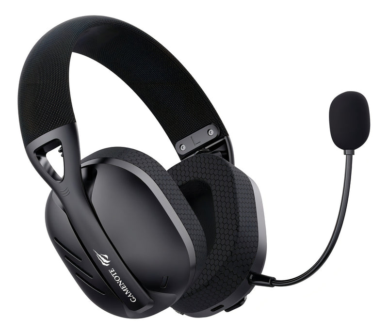 HAVIT Fone de Ouvido Headset Gamer FUXI-H3 Quad-Mode (com fio e sem fio, Wireless 2,4GHz, Bluetooth, Cabo USB-C, Cabo Auxiliar 3.5mm). Surround, Baixa Latência - Preto